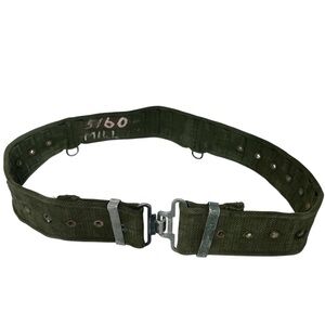 Vintage 1950s-1990s WW2 British P58 Web Equipment Waist Belt